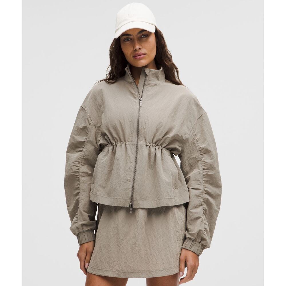 NWT Lulu Nylon Cinchable Jacket